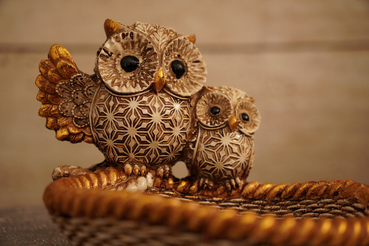 Owl Pair Tray (GT-118) — Alternate view