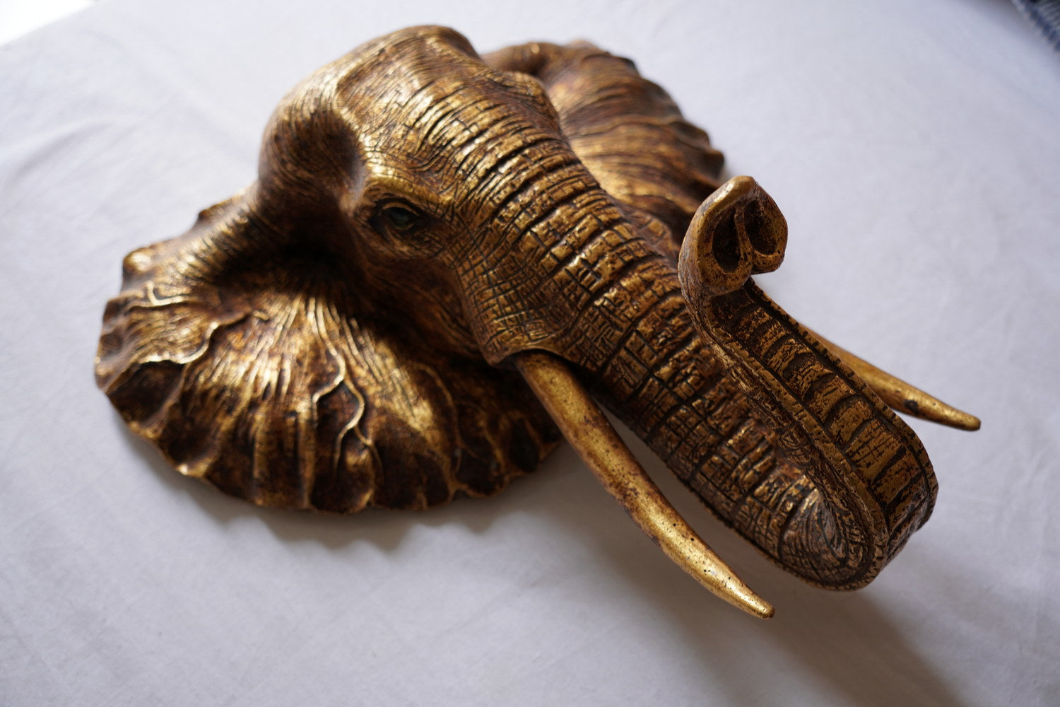 Elephant Wall Totem - Antique Gold (GT-138) — Alternate view