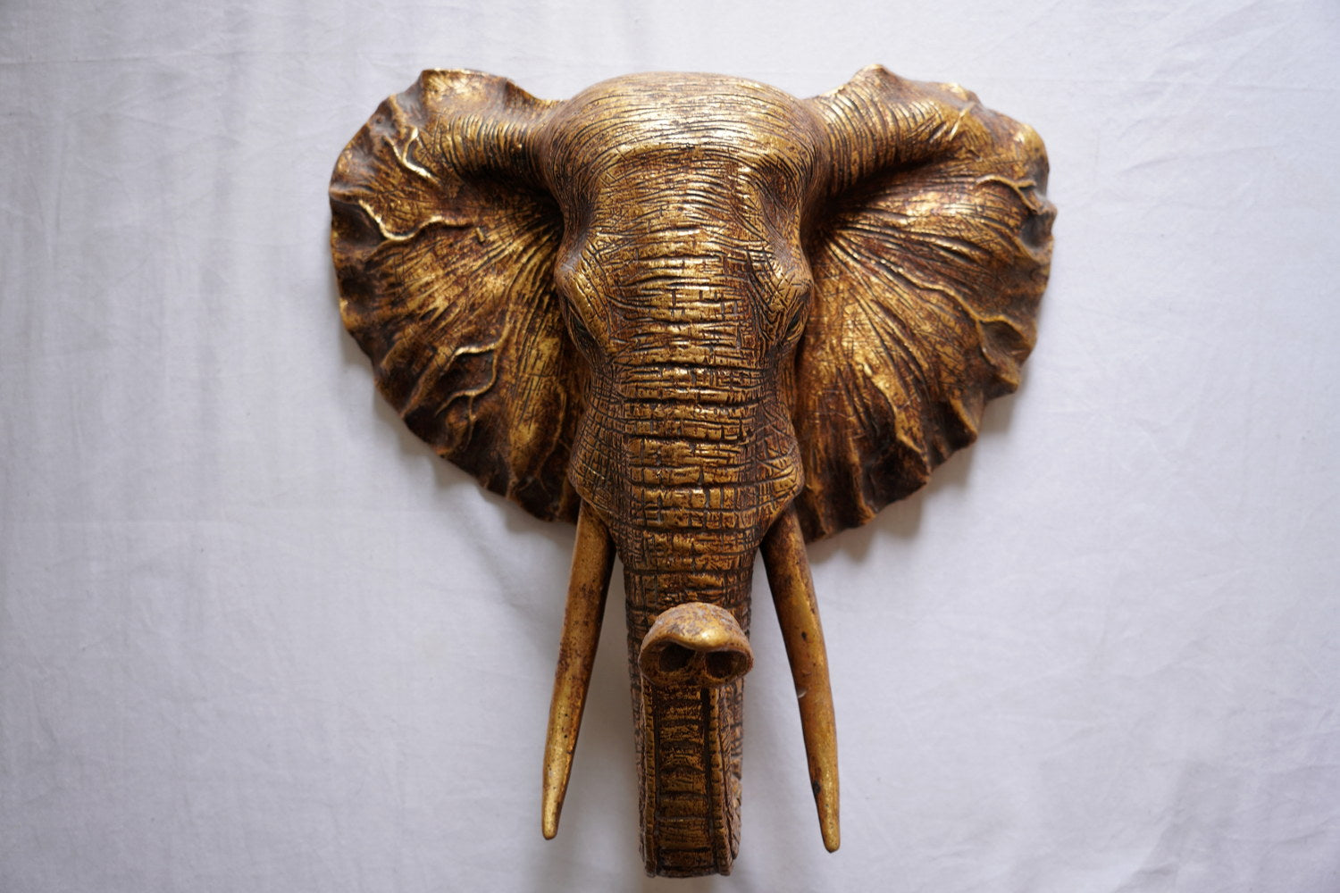 Wall Stories collection — Featuring Elephant Wall Totem in Antique Gold